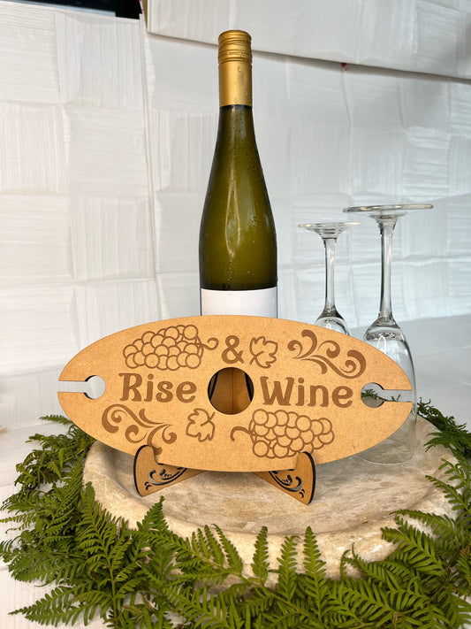 Wine & Glass Caddy | Handmade in Aotearoa