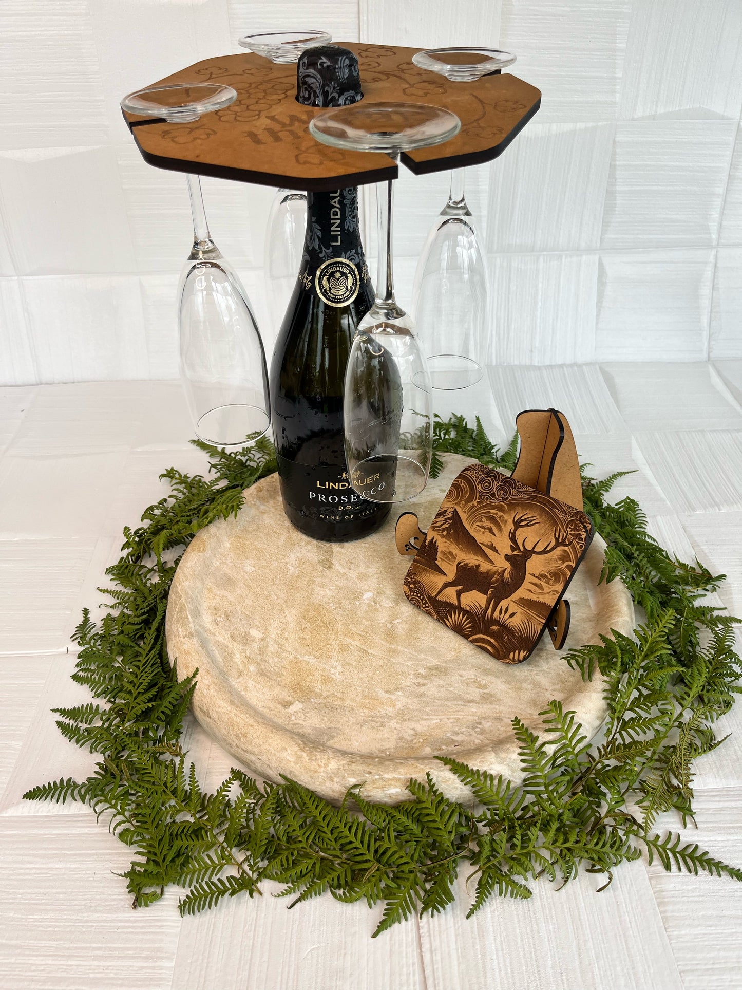 Wine & Glass Caddy | Handmade in Aotearoa