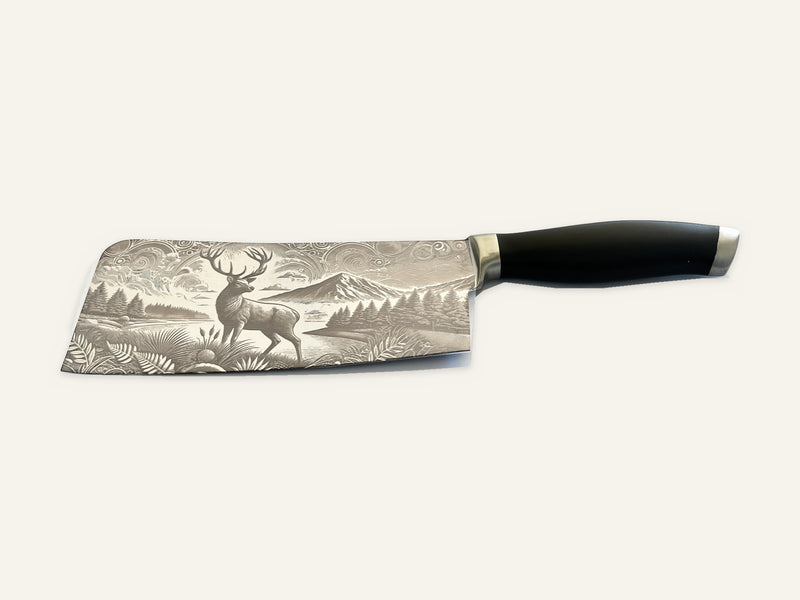Engraved cleavers